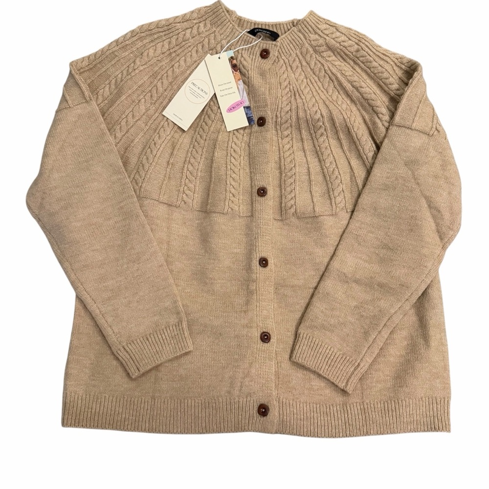 NWT/Dokotoo Cardigan Sweater/Long Sleeve Crochet Knit/Size: S - Picture 2 of 16